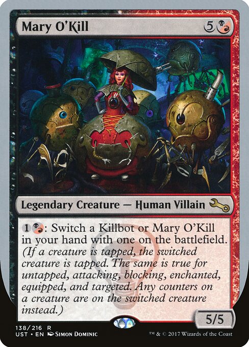 Mary O'Kill - Unstable (#138) - Illustrated by Simon Dominic - Magic: The Gathering Card