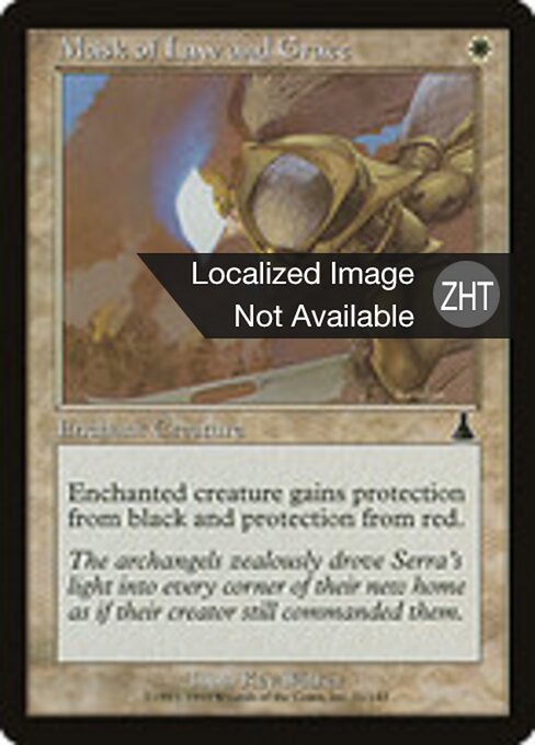 Mask of Law and Grace - Urza's Destiny (#11) - Illustrated by Kev Walker - Magic: The Gathering Card