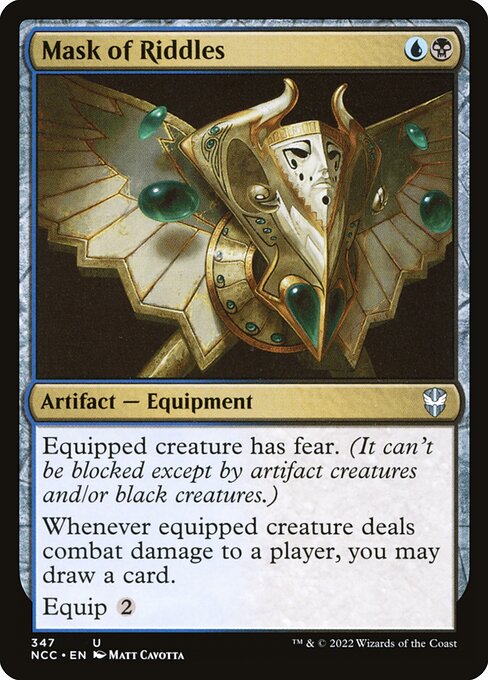 Mask of Riddles - New Capenna Commander Magic card