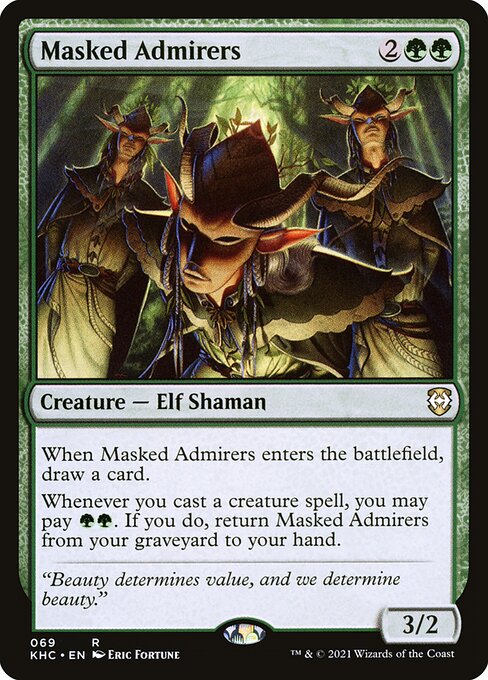 Masked Admirers - Kaldheim Commander Magic card