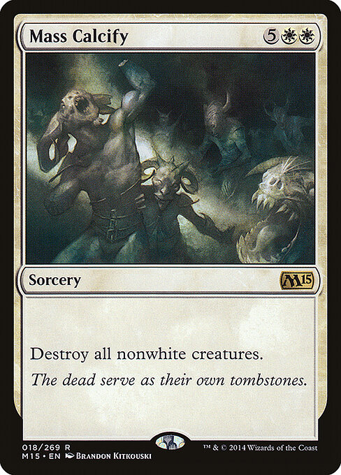 Mass Calcify - Magic 2015 Magic card