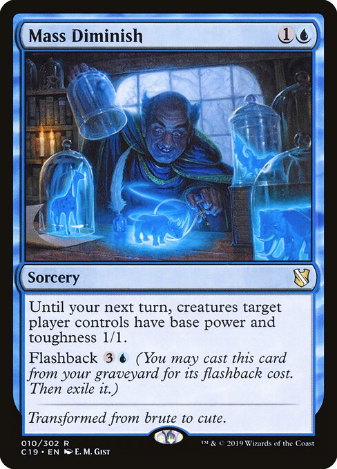 Mass Diminish - Commander 2019 Magic card