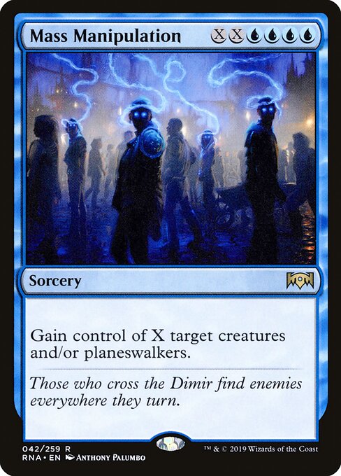 Mass Manipulation - Ravnica Allegiance Magic card