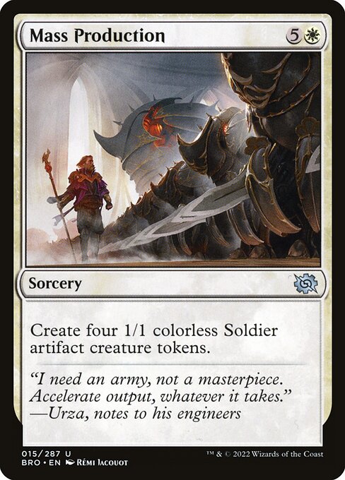 Mass Production - The Brothers' War Magic card