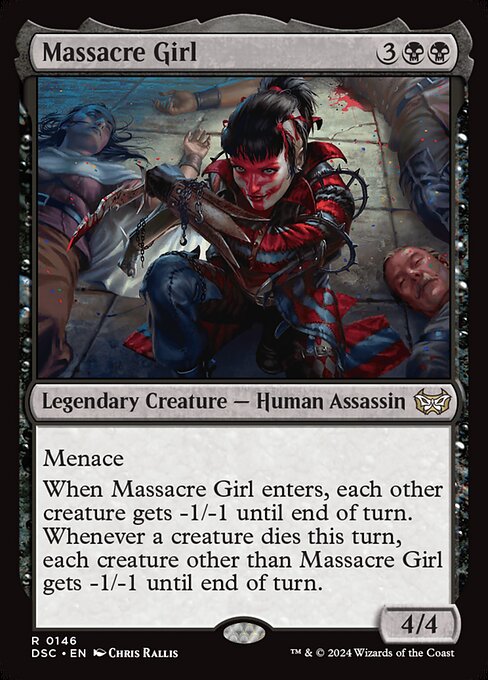 Massacre Girl - Duskmourn: House of Horror Commander Magic card