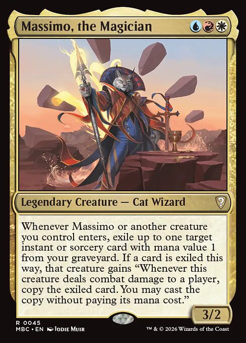 Massimo, the Magician - Mystery Booster Commander Edition (#45) - Illustrated by Jodie Muir - Magic: The Gathering Card