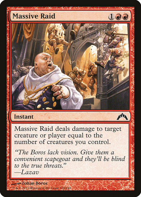 Massive Raid - Gatecrash Magic card