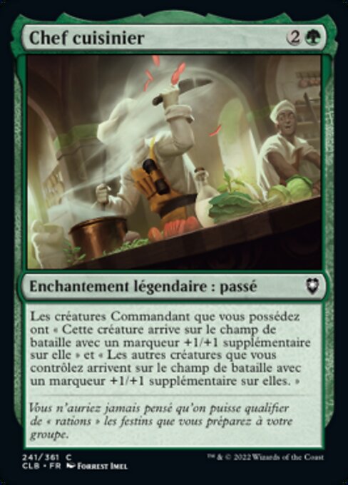 Chef principal (Master Chef) - Commander Legends: Battle for Baldur's Gate (#241) - Illustrated by Forrest Imel - Magic: The Gathering Card