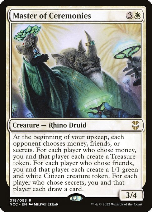 Master of Ceremonies - New Capenna Commander (#18) - Illustrated by Milivoj Ćeran - Magic: The Gathering Card