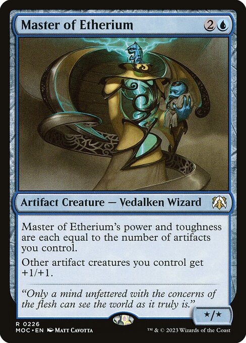 Master of Etherium - March of the Machine Commander Magic card