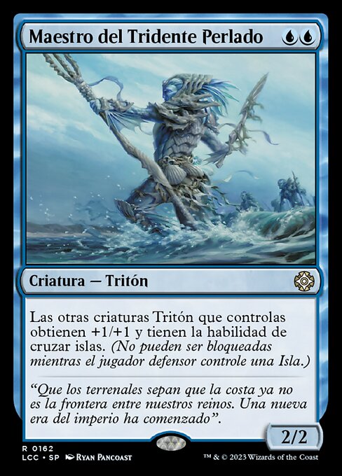 Maître du Trident de perles (Master of the Pearl Trident) - The Lost Caverns of Ixalan Commander (#162) - Illustrated by Ryan Pancoast - Magic: The Gathering Card
