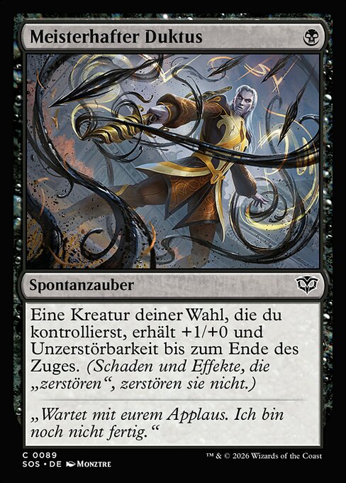 Fioriture experte (Masterful Flourish) - Secrets of Strixhaven (#89) - Illustrated by Monztre - Magic: The Gathering Card