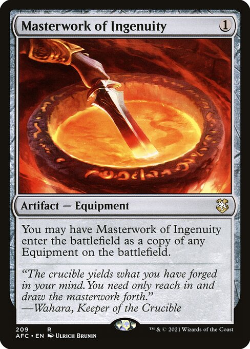 Masterwork of Ingenuity - Forgotten Realms Commander Magic card