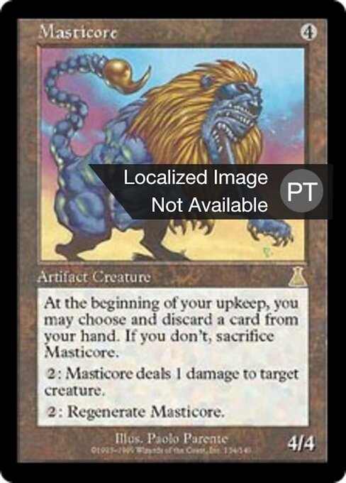 Masticore - World Championship Decks 2000 (#jk134) - Illustrated by Paolo Parente - Magic: The Gathering Card