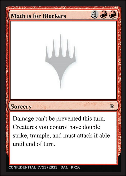 Math is for Blockers - Unknown Event Magic card