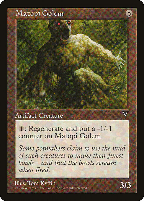 Matopi Golem - Visions Magic card