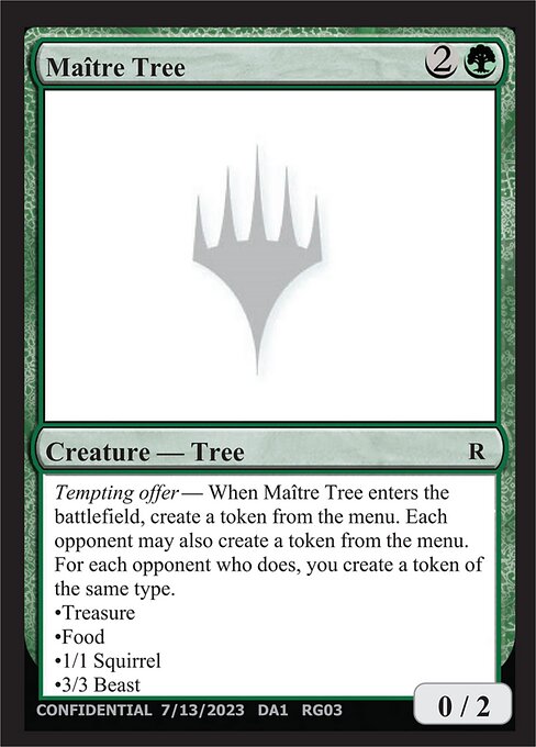Maître Tree - Unknown Event Magic card