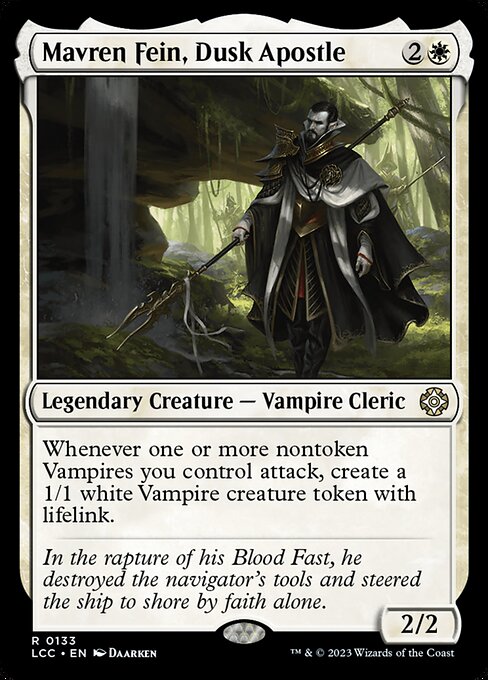 Mavren Fein, Dusk Apostle - The Lost Caverns of Ixalan Commander (#133) - Illustrated by Daarken - Magic: The Gathering Card