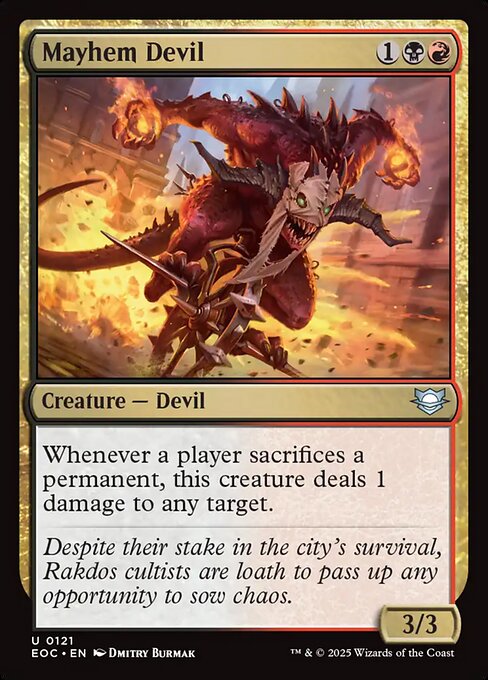 Mayhem Devil - Edge of Eternities Commander Magic card