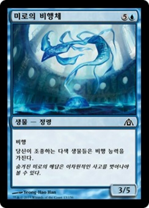 迷宮滑翔獸 (Maze Glider) - Dragon's Maze (#13) - Illustrated by Yeong-Hao Han - Magic: The Gathering Card