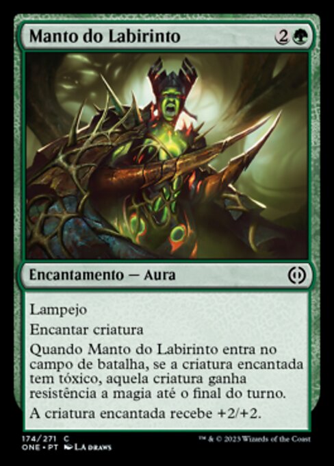Manto del Laberinto (Maze's Mantle) - Phyrexia: All Will Be One (#174) - Illustrated by L.A. Draws - Magic: The Gathering Card