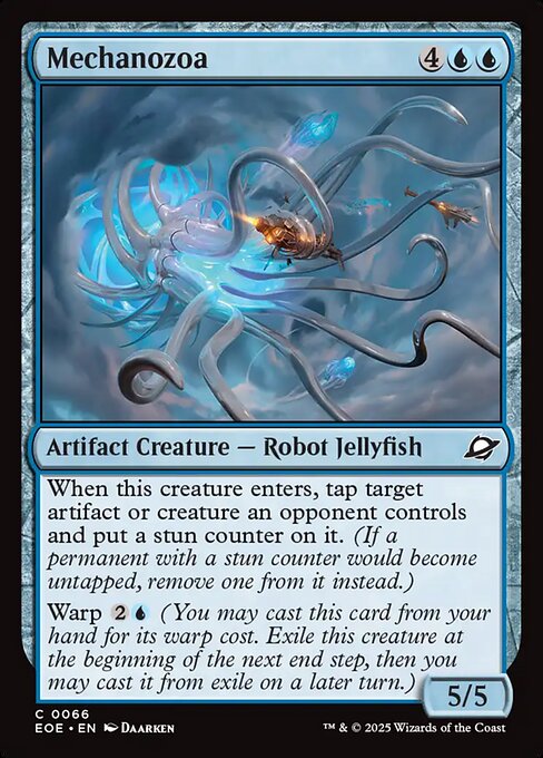 Mécanozoaire (Mechanozoa) - Edge of Eternities (#66) - Illustrated by Daarken - Magic: The Gathering Card