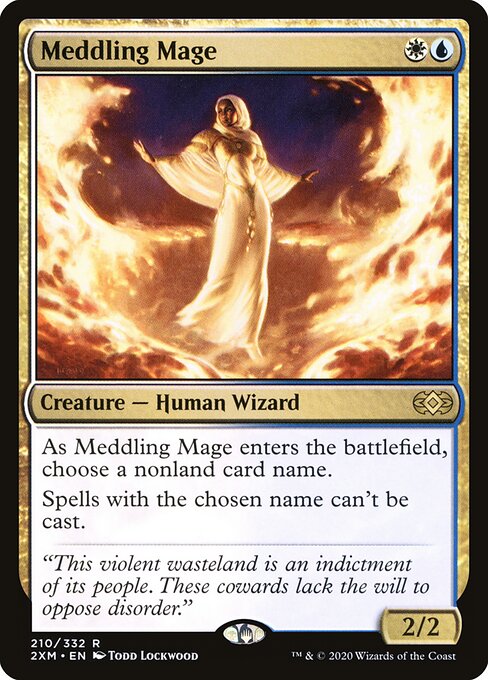 Meddling Mage - Double Masters Magic card