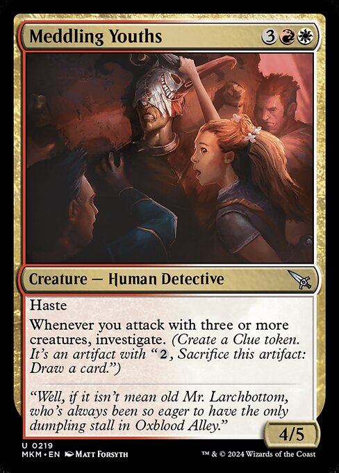 Meddling Youths - Murders at Karlov Manor Magic card