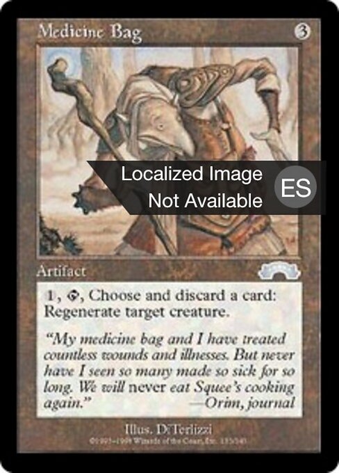 Bolsa de medicinas (Medicine Bag) - Exodus (#133) - Illustrated by DiTerlizzi - Magic: The Gathering Card