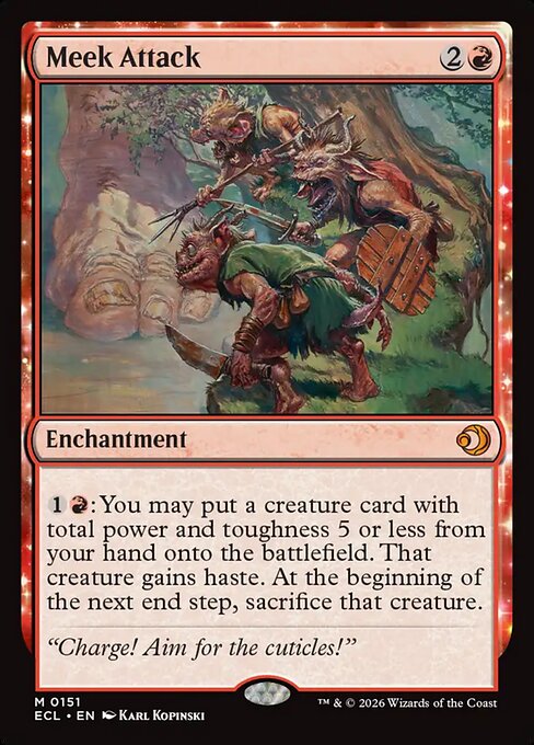 Meek Attack - Lorwyn Eclipsed Magic card