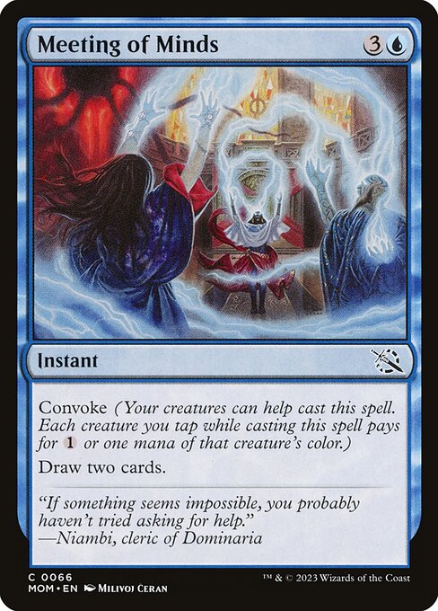 Meeting of Minds - March of the Machine Magic card