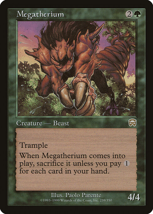 Megatherium - Mercadian Masques Magic card