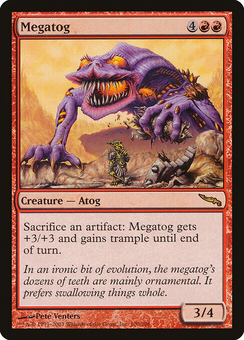 Megatog - Mirrodin (#100) - Illustrated by Pete Venters - Magic: The Gathering Card