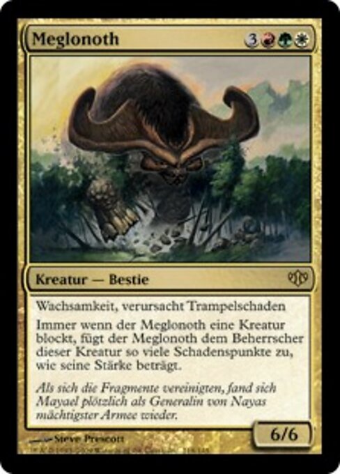 Meglonoth - Conflux (#118) - Illustrated by Steve Prescott - Magic: The Gathering Card