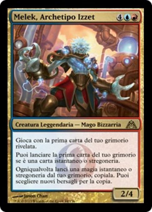 Melek, Archetipo Izzet (Melek, Izzet Paragon) - Commander 2020 (#220) - Illustrated by Jason Chan - Magic: The Gathering Card