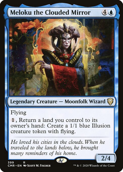 Meloku the Clouded Mirror - Commander Legends (#399) - Illustrated by Scott M. Fischer - Magic: The Gathering Card