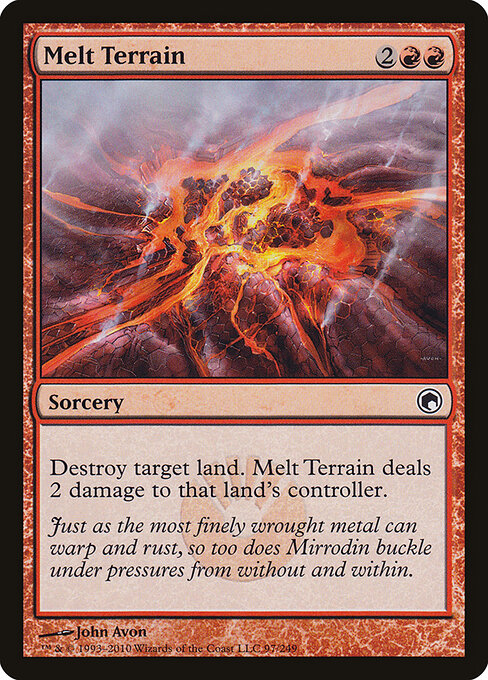 Melt Terrain - Scars of Mirrodin Magic card