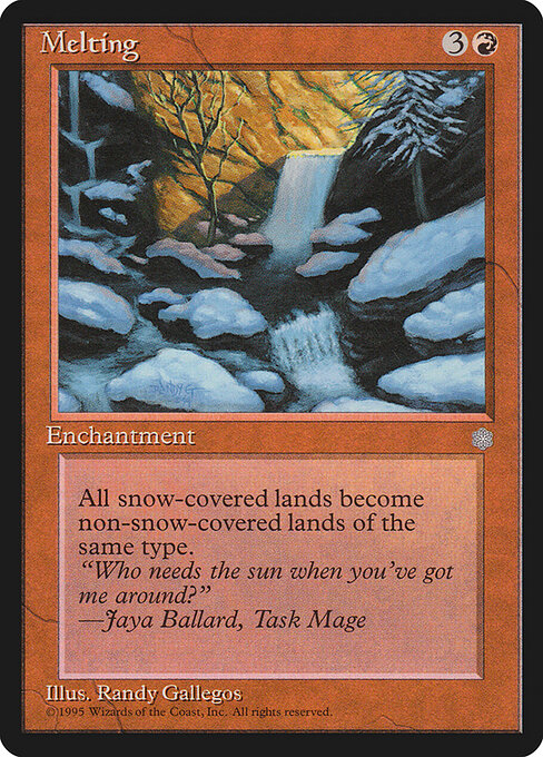Melting - Ice Age Magic card