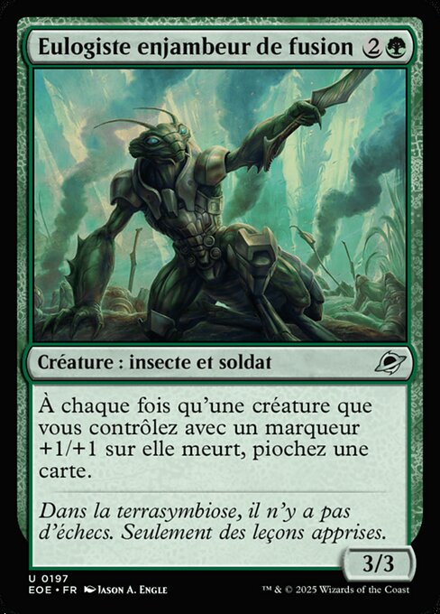 Eulogiste enjambeur de fusion (Meltstrider Eulogist) - Edge of Eternities (#197) - Illustrated by Jason A. Engle - Magic: The Gathering Card