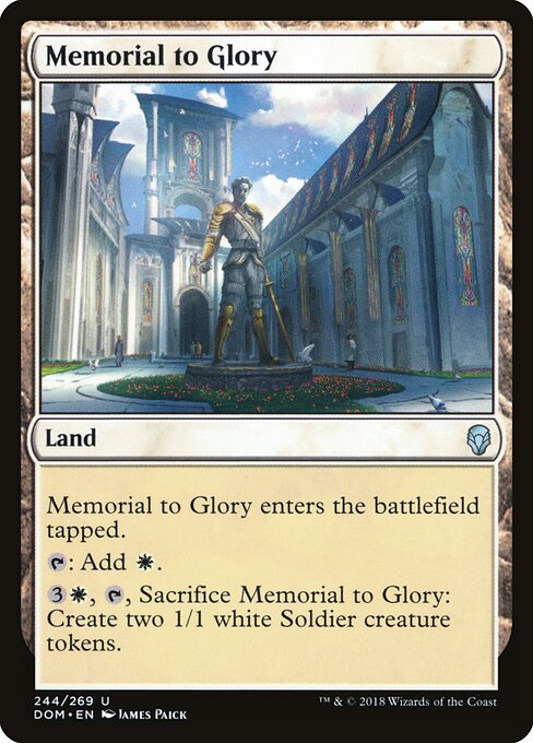 Memorial to Glory - Dominaria Magic card