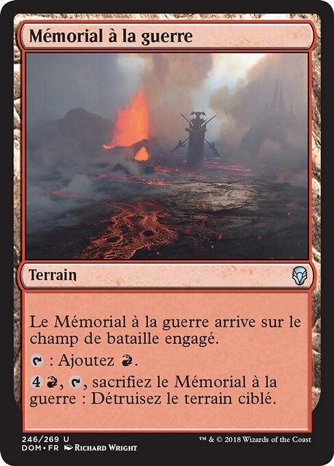 戰行紀念碑 (Memorial to War) - Commander Legends (#486) - Illustrated by Richard Wright - Magic: The Gathering Card