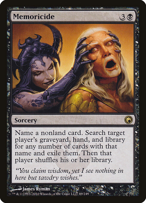 Memoricide - Scars of Mirrodin Magic card