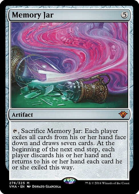 Memory Jar - Vintage Masters (#276) - Illustrated by Donato Giancola - Magic: The Gathering Card