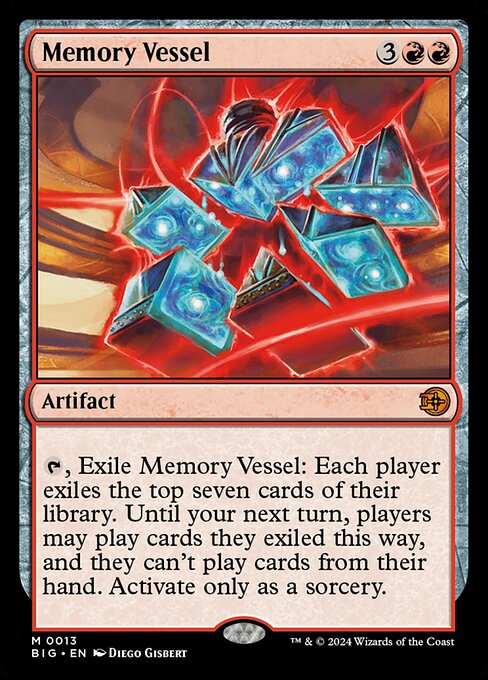 Memory Vessel - The Big Score Magic card
