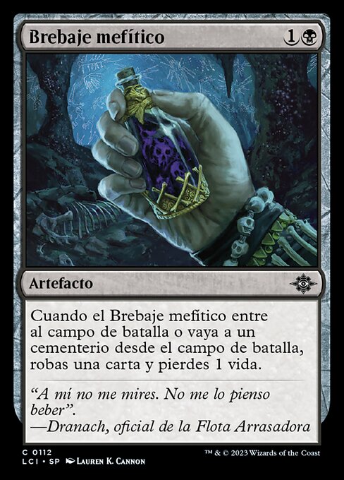 Pozione Mefitica (Mephitic Draught) - The Lost Caverns of Ixalan (#112) - Illustrated by Lauren K. Cannon - Magic: The Gathering Card