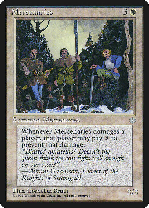Mercenaries - Ice Age Magic card