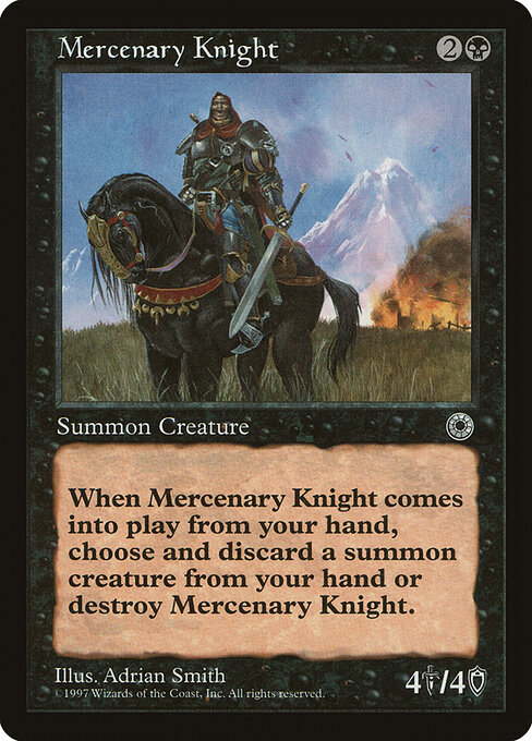 Mercenary Knight - Portal Magic card