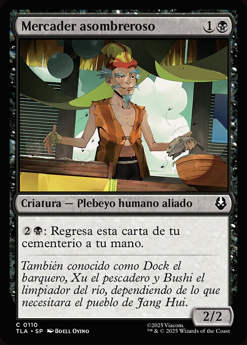 Händler der vielen Hüte (Merchant of Many Hats) - Avatar: The Last Airbender (#110) - Illustrated by Boell Oyino - Magic: The Gathering Card