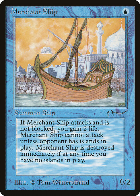 Merchant Ship - Arabian Nights Magic card