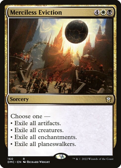 Merciless Eviction - Dominaria United Commander (#160) - Illustrated by Richard Wright - Magic: The Gathering Card